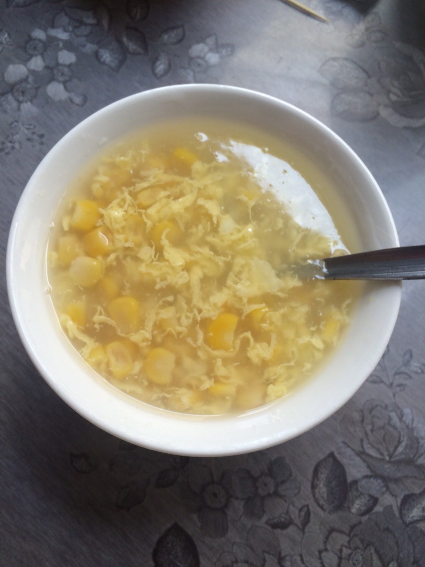 玉米粒蛋羹,简单快捷的甜汤