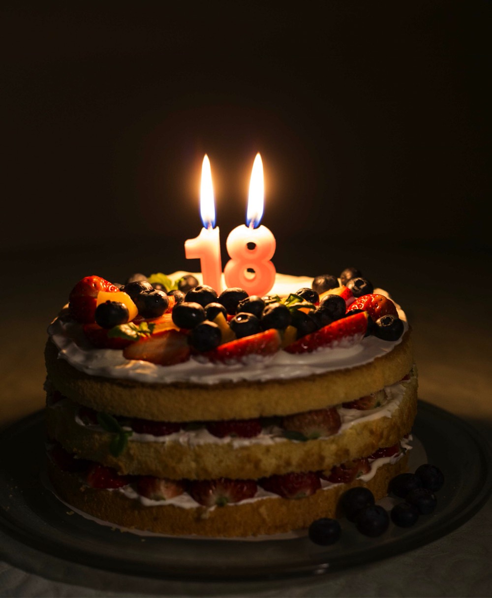十八岁生日蛋糕 真实图片