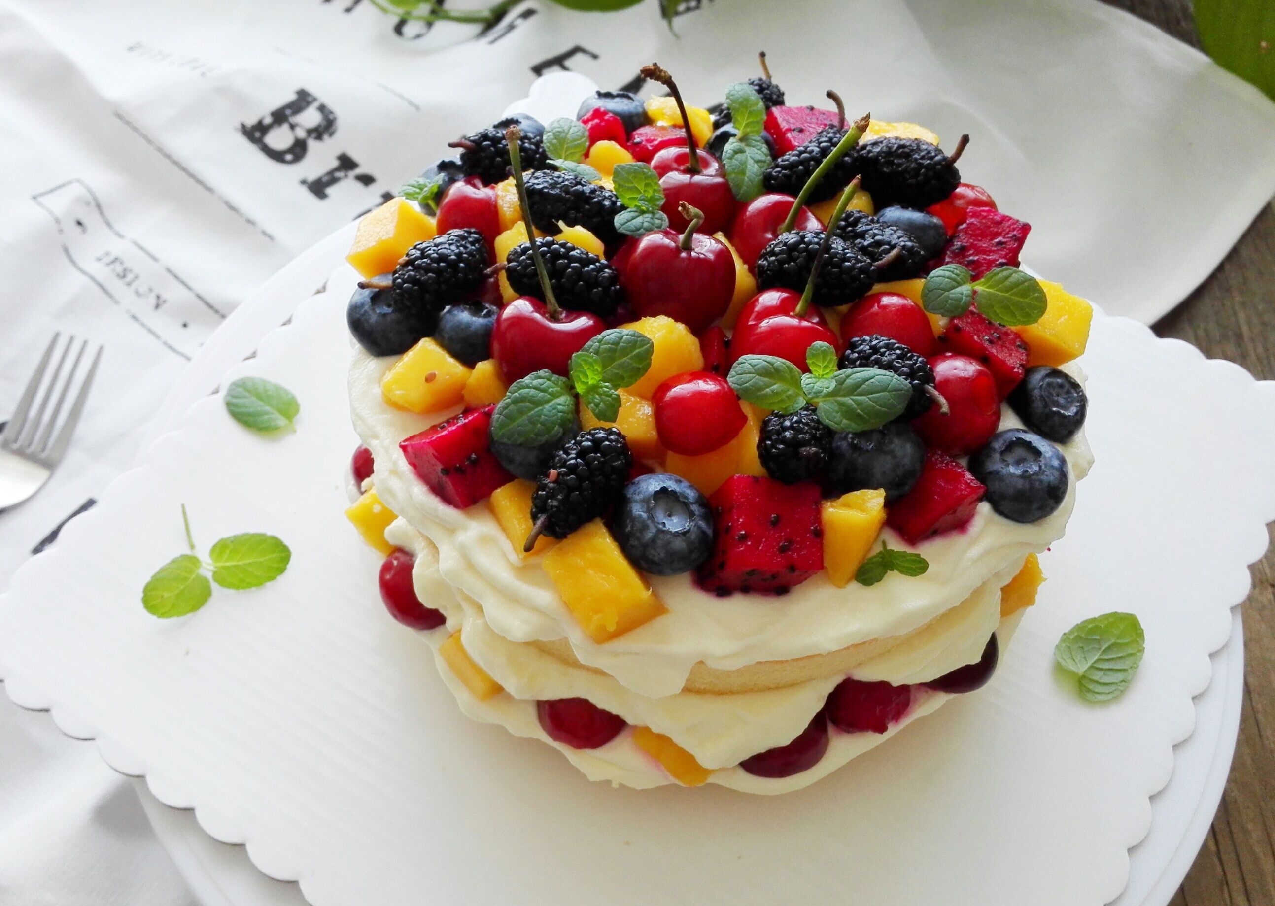 水果生日蛋糕的做法图片