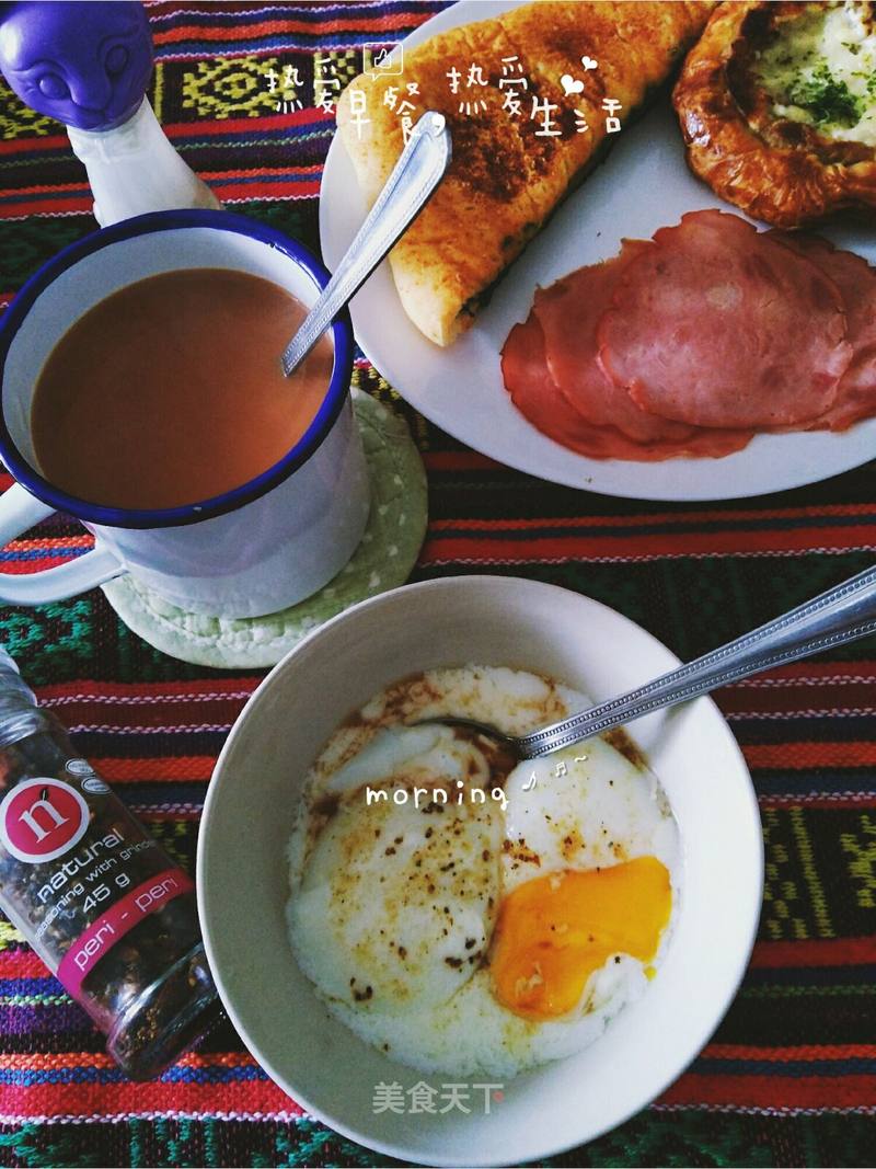 早餐时刻 今天吃个混搭式的早餐 马来拉茶teh Tar Kl乐悠悠的笔记 美食天下