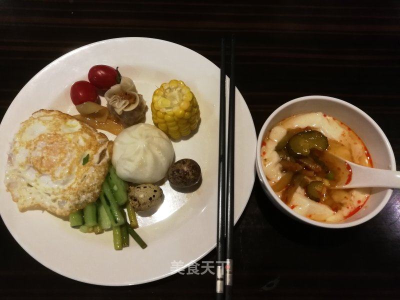 早餐 柳丝长 春雨细 花外漏声迢递 清水淡竹的笔记 美食天下