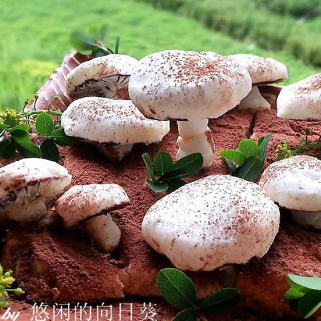 蛋白霜小蘑菇