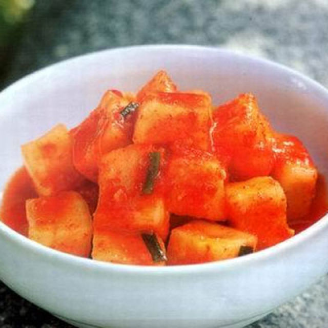 韩国方块辣萝卜泡菜
