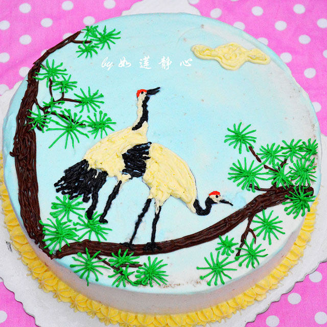 松鹤蛋糕