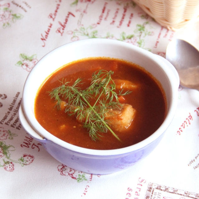 挪威家常菜——番茄鳕鱼浓汤