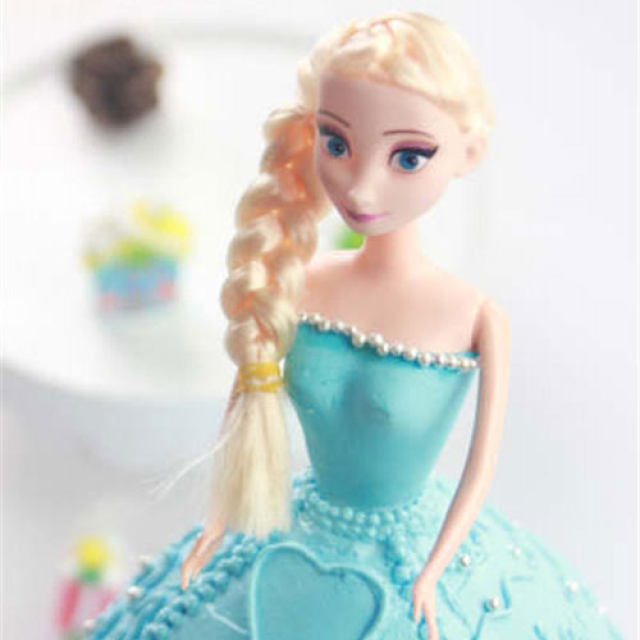 【番茄配方】冰雪奇缘公主蛋糕—— 每个女孩都是自己的魔法小公主