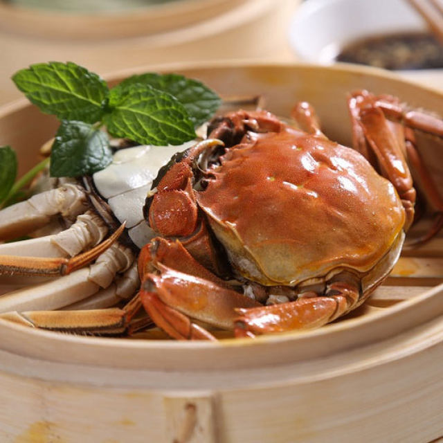 清蒸河蟹—自动烹饪锅食谱