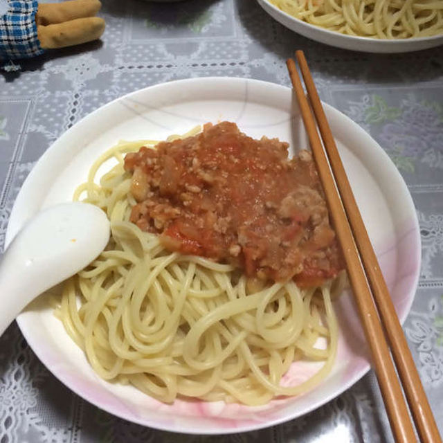 番茄肉酱面