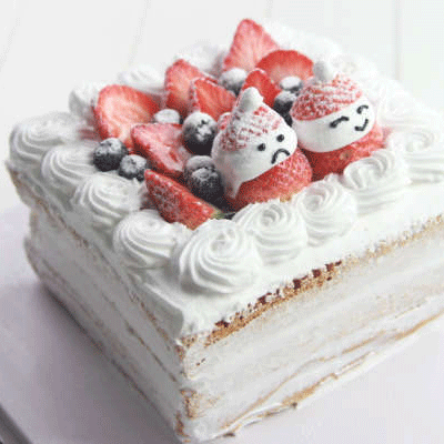 【番茄配方】圣诞草莓雪人蛋糕——草莓控雪人蛋糕