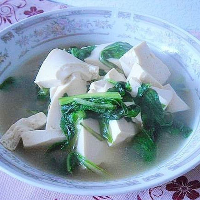 小白菜豆腐汤