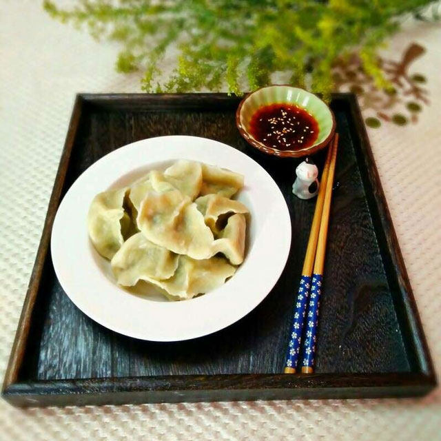 青菜猪肉虾仁饺