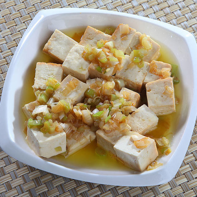 葱油豆腐—捷赛私房菜