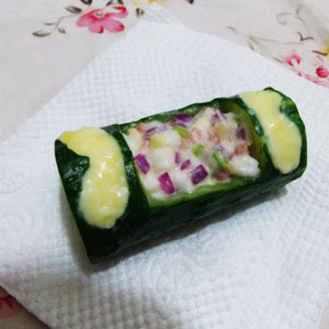 田园沙拉黄瓜盅——创意凉菜沙拉