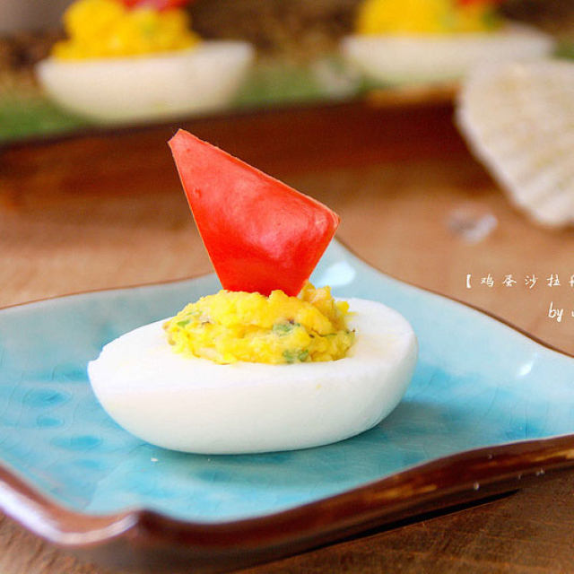 【鸡蛋沙拉船】：让孩子爱上吃饭