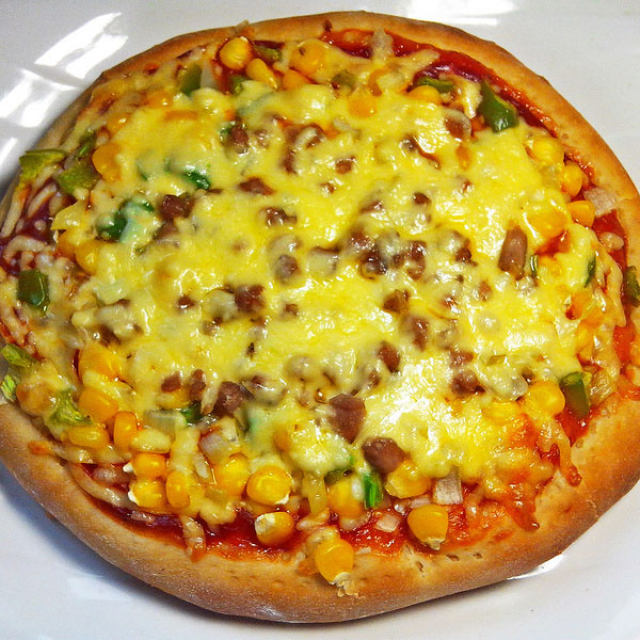 里脊玉米披萨