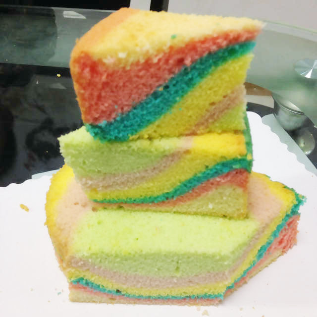 彩虹戚风蛋糕