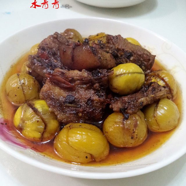 豆豉香板粟肉