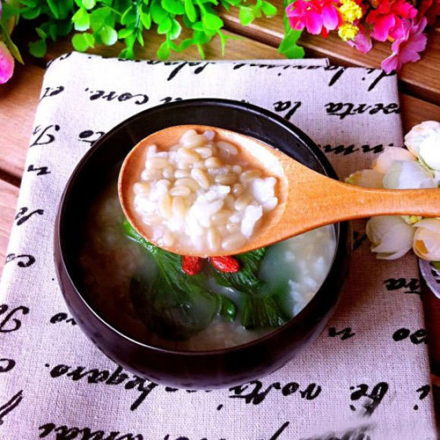 岩米鸡汁菜粥