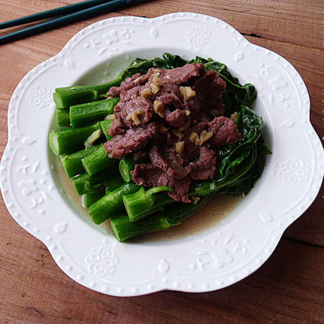 牛肉姜汤烩芥兰