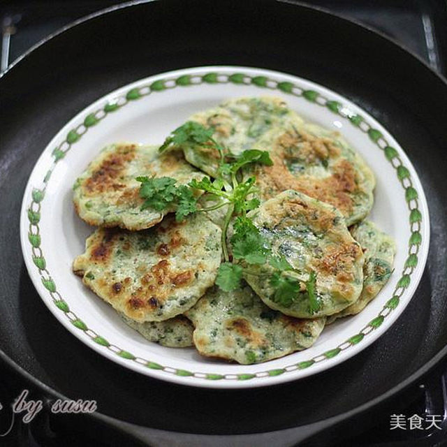 芝麻香菜煎饼