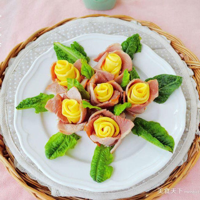 【培根“美”味“大”不同】—母亲节培根玫瑰芦笋花