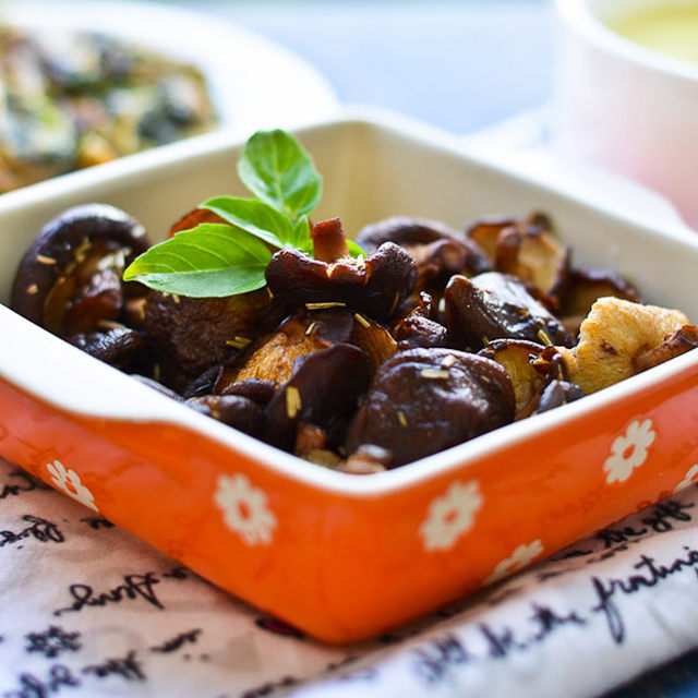 Roasted Mushrooms with Rosemary