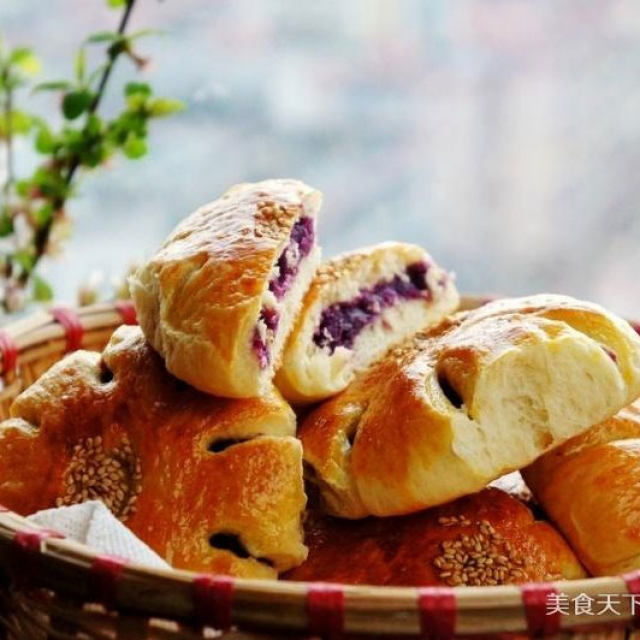 紫薯小面包