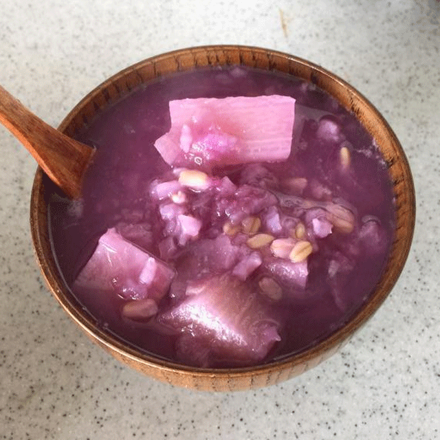 紫薯芋头燕麦粥