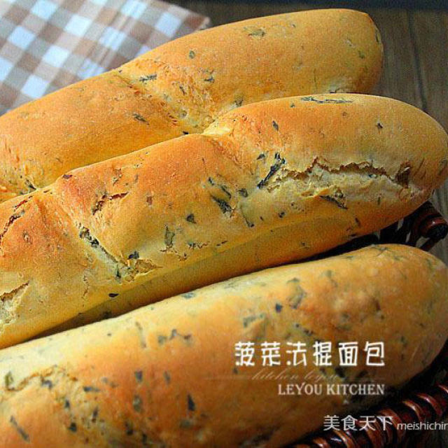 菠菜法棍面包