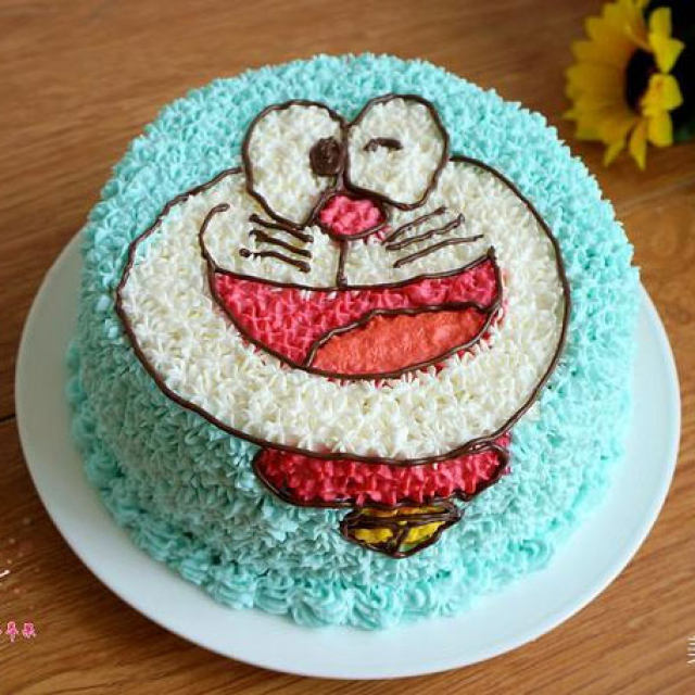 哆啦A梦奶油夹心蛋糕