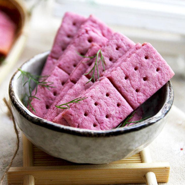 【低糖紫薯饼干】天然着色剂打造的浪漫紫