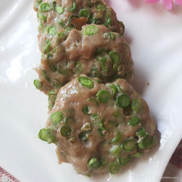 豇豆肉饼