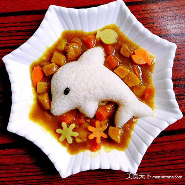 海豚咖喱土豆鸡饭（懒人版）