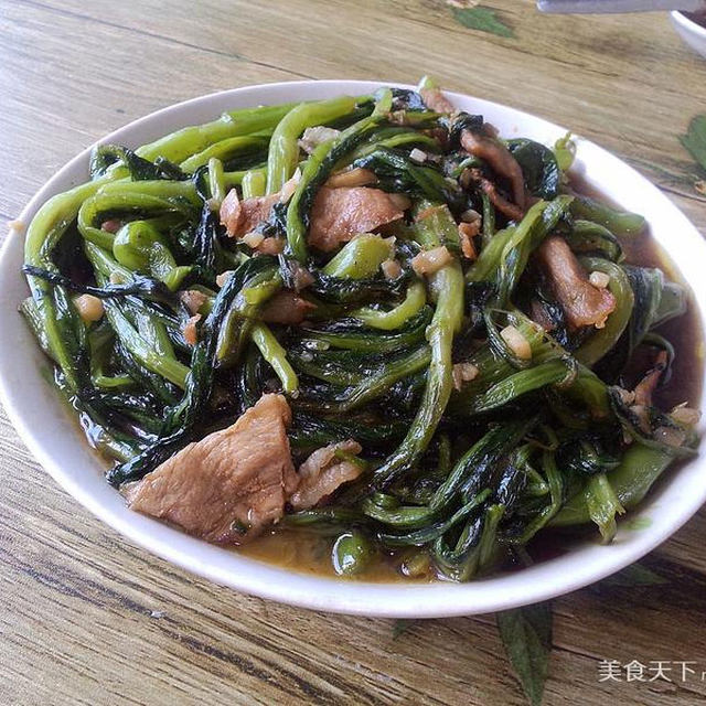 蒜蓉（肉片）油麦菜