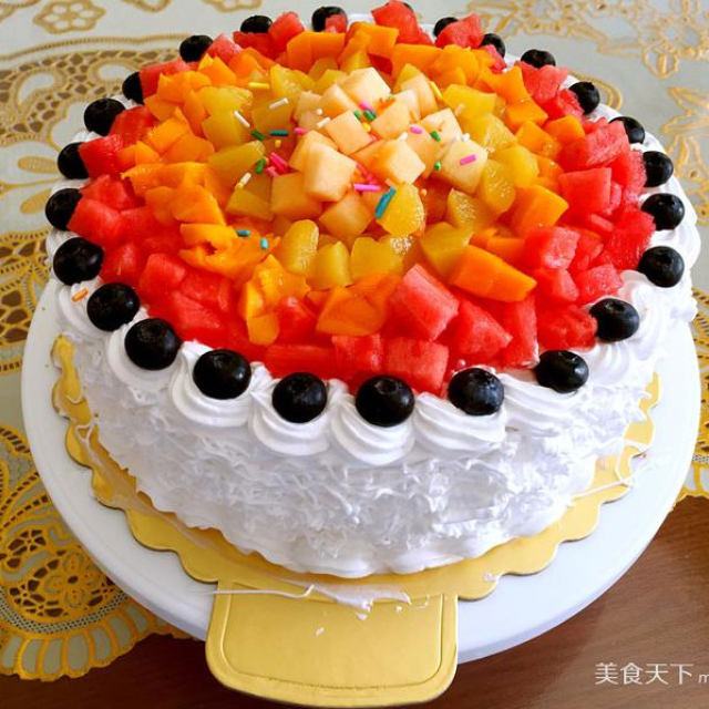 八寸水果蛋糕