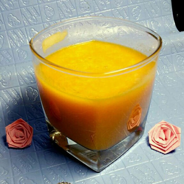 橙色夏日——芒果苹果汁