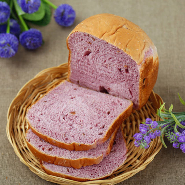面包机做面包的方法（一键式紫薯面包的做法）