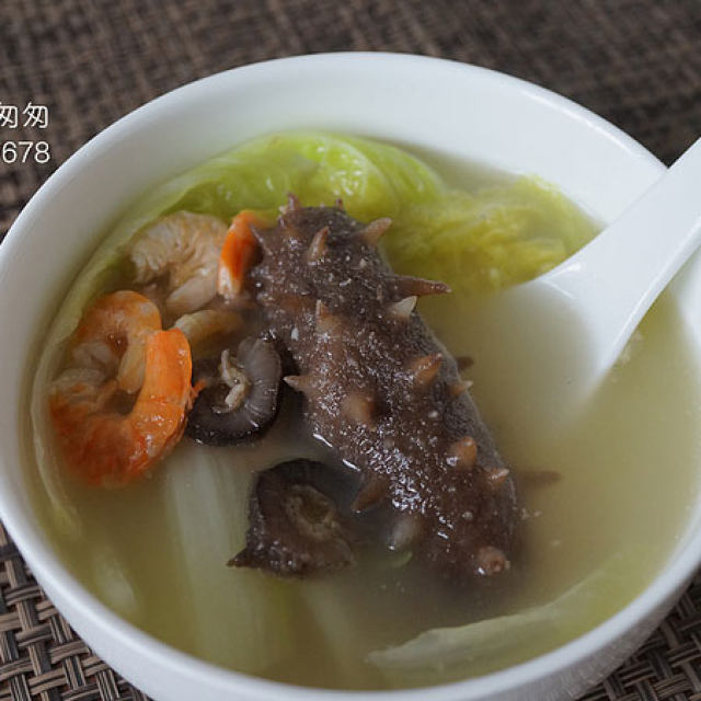 海参白菜汤——海参的家常做法