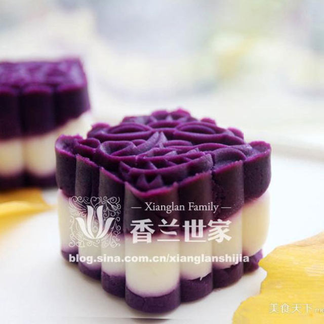 紫薯山药糕 优雅的美食