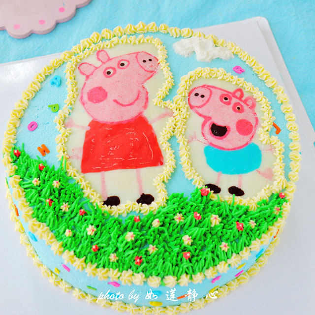 粉红猪小妹蛋糕