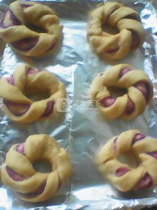 紫薯花卷面包的做法步骤：11