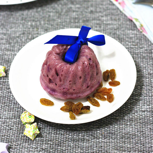 紫色诱惑——紫薯发糕