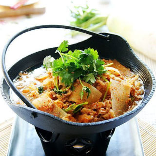 韩式肥牛萝卜锅