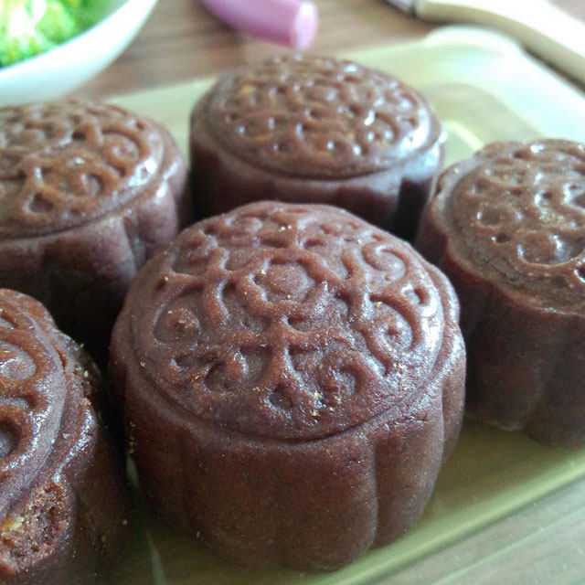 Chocolate coconut mooncake