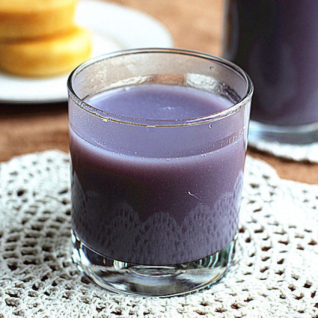 紫薯银耳豆浆----早餐“紫”要你