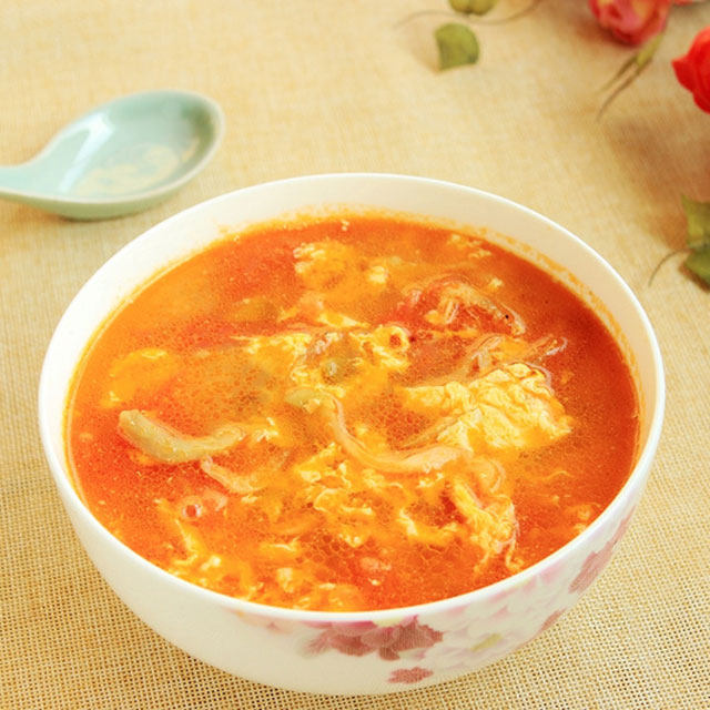 榨菜番茄蛋汤