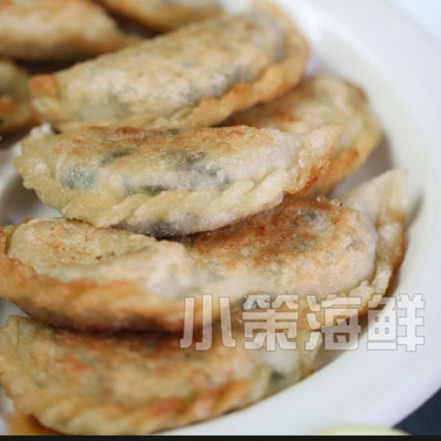 小策海鲜今日菜谱：生蚝煎饺 牡蛎，海蛎，韭菜豆腐饺子