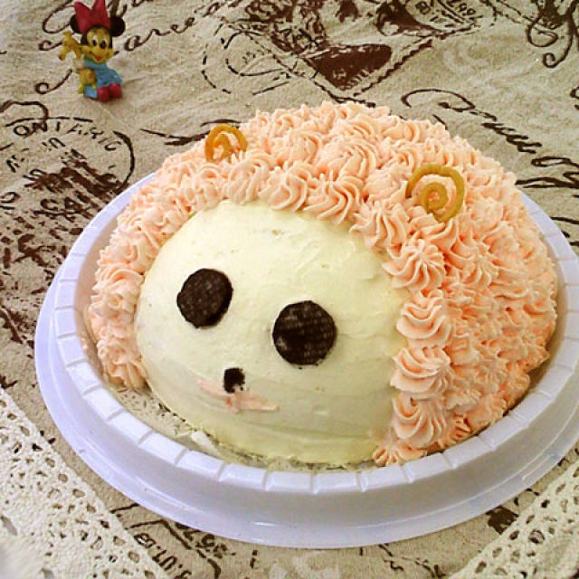 裱花蛋糕：羊咩咩