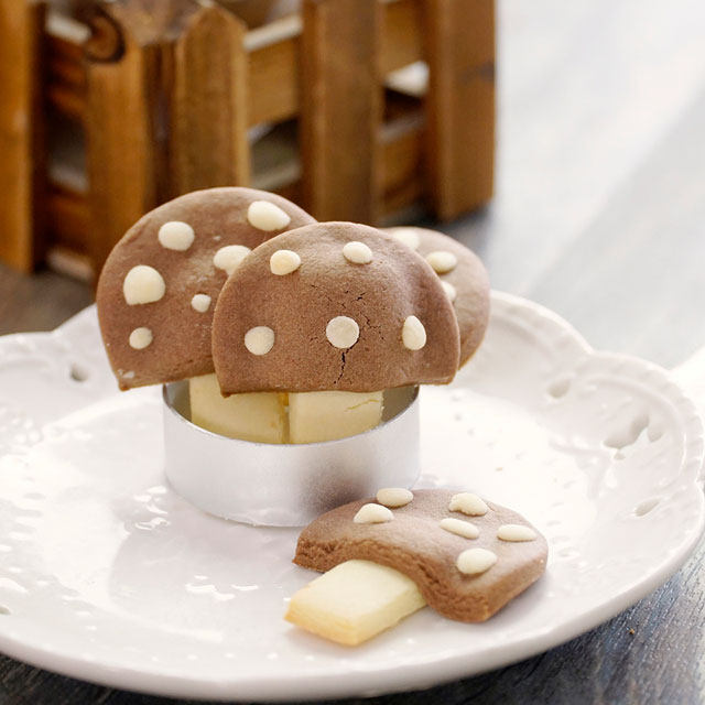 感恩小蘑菇饼干——萌萌哒的饼干