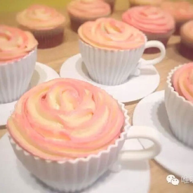 双色cupcake